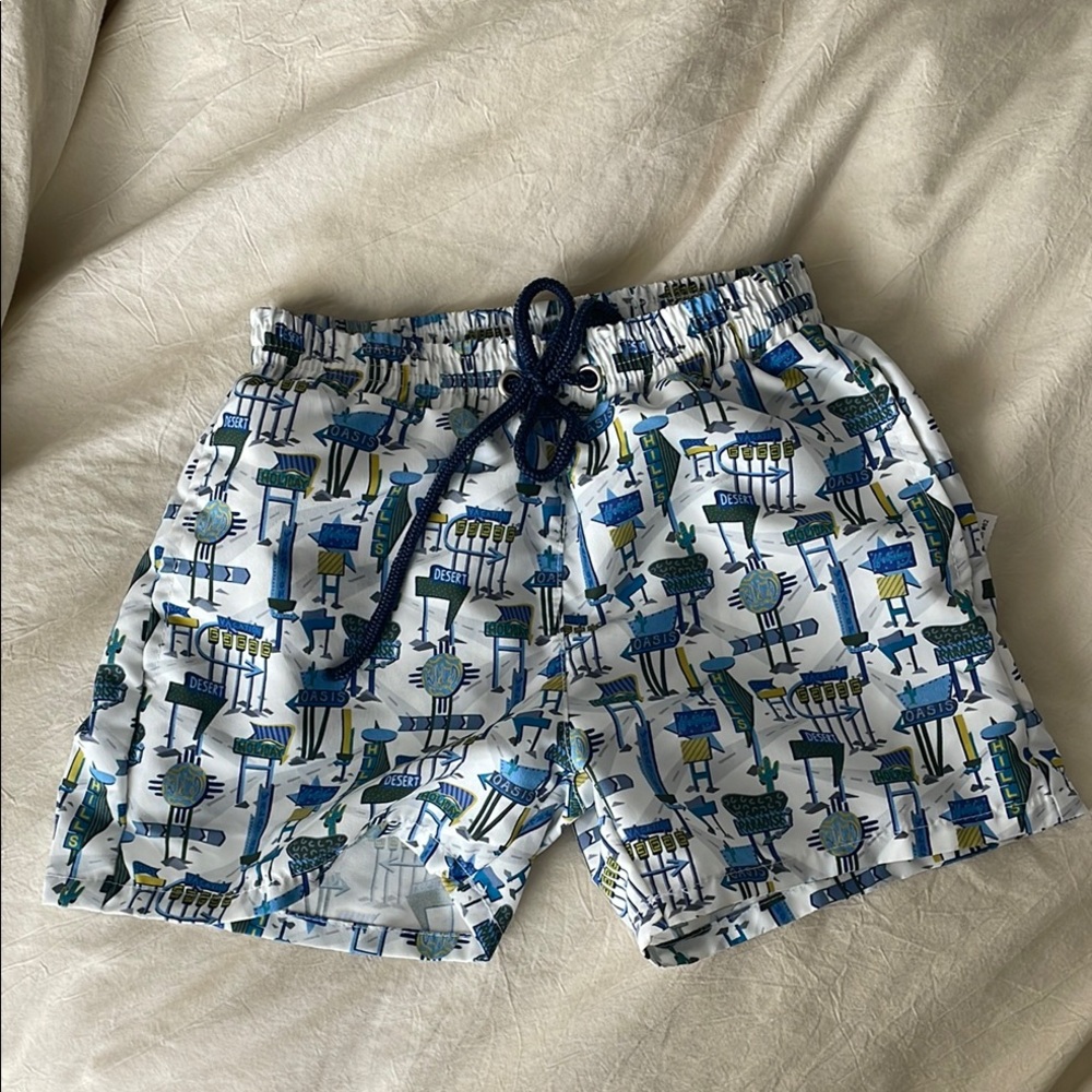 Colorful Patterned Swim Shorts